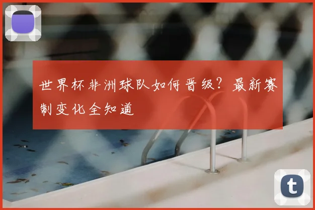 世界杯非洲球队如何晋级？最新赛制变化全知道