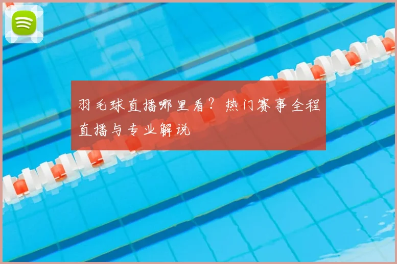 羽毛球直播哪里看？热门赛事全程直播与专业解说